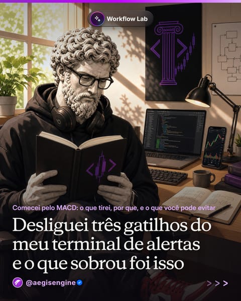 O freio do terminal de alertas.